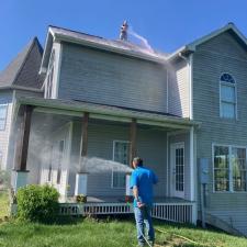 House and Roof Soft Wash and Pool Deck Power Washing in Smithton, IL 1