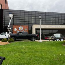 Window Washing at US Trans Comm North Entrance SAFB IL 3