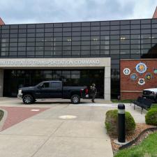 Window Washing at US Trans Comm North Entrance SAFB IL 4