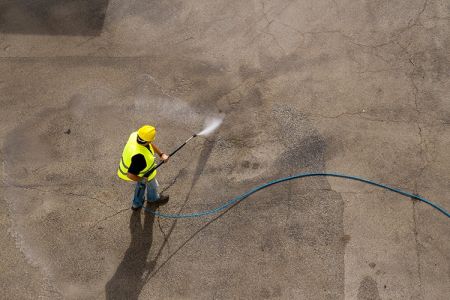 Parking lot washing