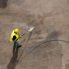 Parking lot washing